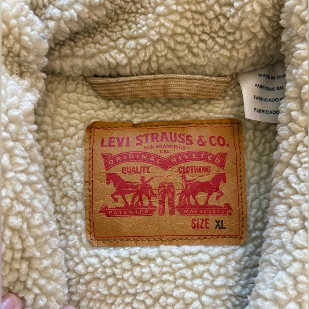 Levi's Tan Corduroy Sherpa Collar Jacket - XL - Picture 3 of 3